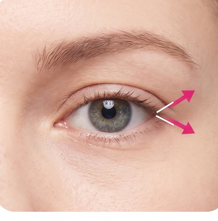 目元全体の開きを良くしたい方（眠そうに見えやすいタイプ）
